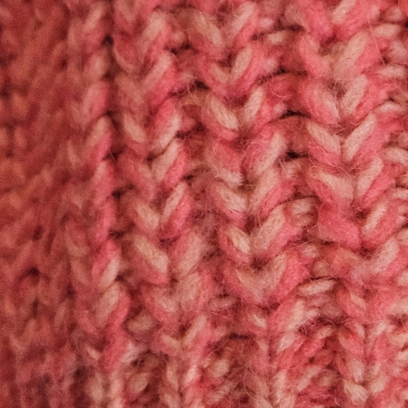 Loft pink knit crochet bishop sleeve Sweater jumper size XS - Picture 5 of 7